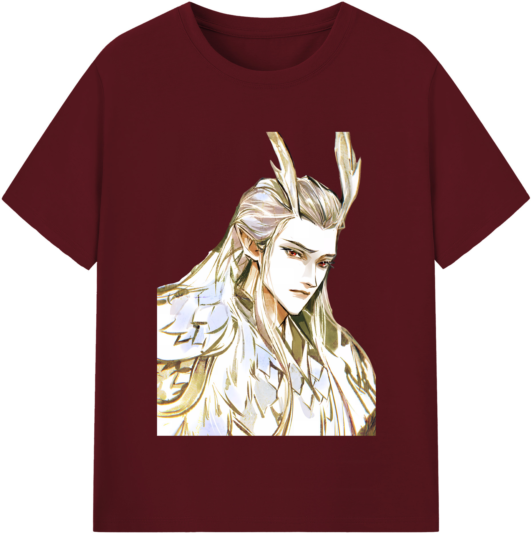 （画像用） Ne Zha 2 ナタ 魔童の大暴れ 綿100％半袖Tシャツ（フロントプリント）